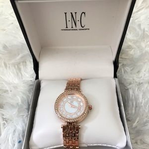 Rose gold watch